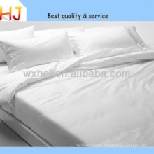 Ropa de cama barata del hotel del algodón blanco suave estupendo de la venta directa de la fábrica